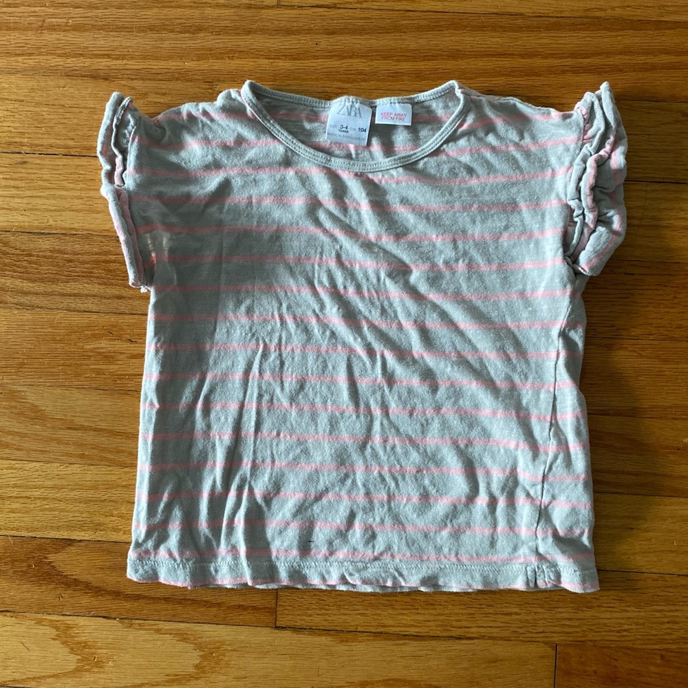Zara 3-4 Ruffle T-shirt